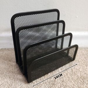 NEW - 4-Slots Metal Mesh Letter Holder - office table organizer